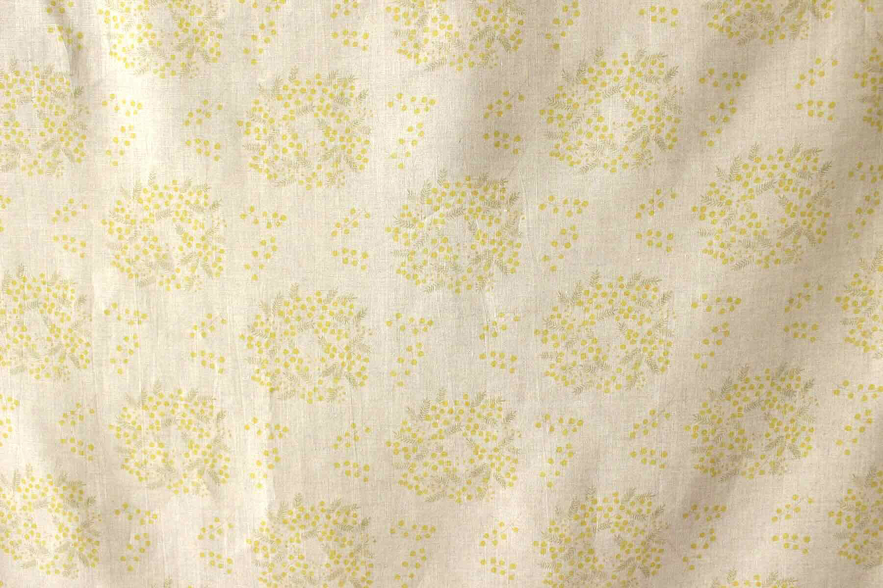 LINNET リネンプリント　ミモザ<br />Flax